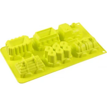 Nádoba na pečení silikonová forma na pečení motiv vláček 6 dílů cm