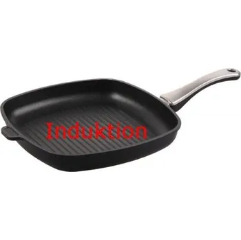 Sada nádobí plasma titanová grilovací pánev Hareker 28x28x5 INDUKCE (+ víko v hodnotě 550 Kč zdarma)