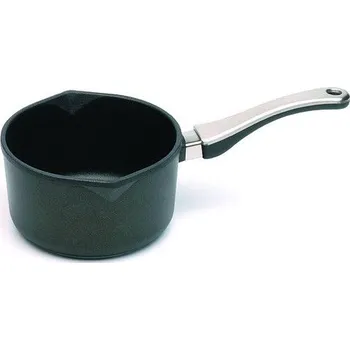 Hrnec EXCELENT ručně litý titan diamantový rendlík Hareckers ručkou 18 cm + víko (EXCELENT ručně litý titan diamantový rendlík s ručkou 18 cm + víko)