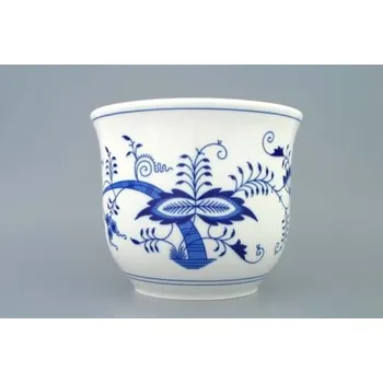Květináč Český porcelán, a.s., Dubí Květináč bez uch, bez nožky 18 cm, cibulák, Český porcelán