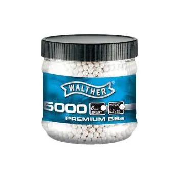 Airsoftová zbraň Kuličky BB 6mm 0,20g 5000 ks bílé Walther