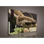 Obraz na plátně Bread and Wine 100 x 75 cm