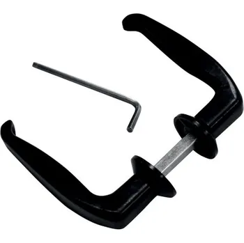 Pohon brány Kování klika-klika, černá barva