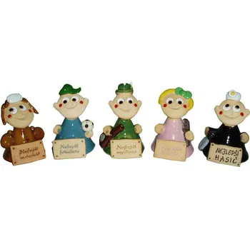 Váza Zvonek figurka Motorkář