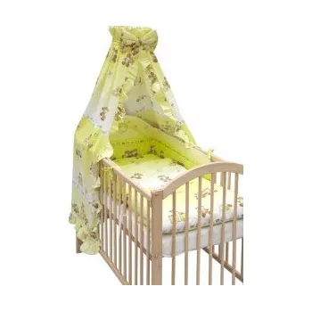 Povlečení Ostatní Dětské povlečení do postýlky Leo zelené 4-dílné 90x120 plus 40x60 cm