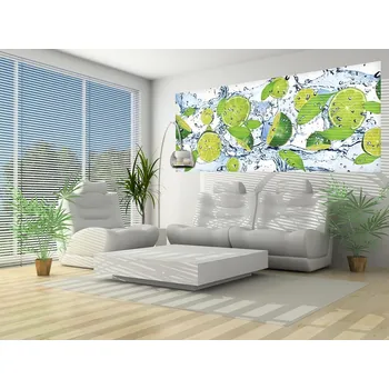 Fototapeta Fototapeta panoramatická vliesová Limetky