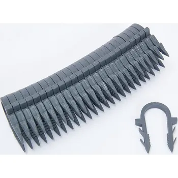 WIGELL Příchytka plastová zapichávací 45 mm šedá pro TACKER