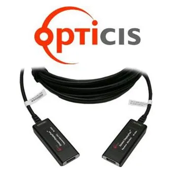 Video kabel Opticis Display Port extender optický hybridní kabel DP-DP F/F 100 metrů