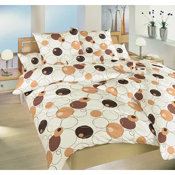 Povlečení Povlečení Množiny hnědé Krep 40 x 50 cm