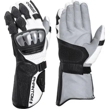 Moto rukavice Held Held PHANTOM II sportovní kožené rukavice černé/bílé vel.8 8