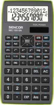 Kalkulačka Sencor SEC 150 GN šedá/zelená