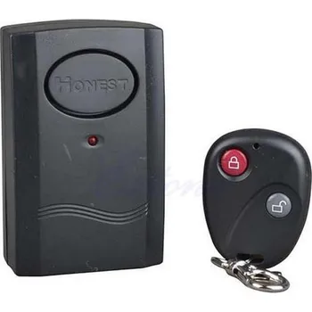Sada domovního alarmu Vibrační alarm na dálkové ovládání (Univerzální alarm reagující na pohyb. Pomůže vám ochránit mnoho různých předmětů - jízdní kolo, zavazadlo, dveře, okna a další.)