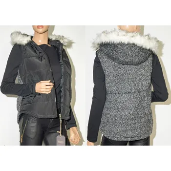 Dámská černá vesta s pletenými zády - vel. UNI