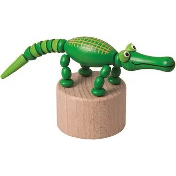 Dřevěná hračka DETOA mačkací figurka krokodýl (Česká dřevěná hračka)