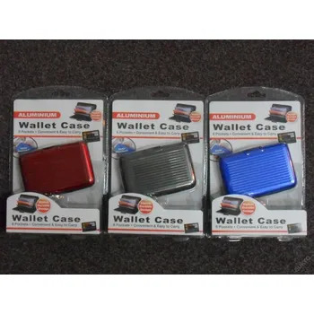 Obal na doklad PRC ALUMA VALLET - KOVOVÉ POUZDRO NA DOKLADY, PENÍZE.. Fialová