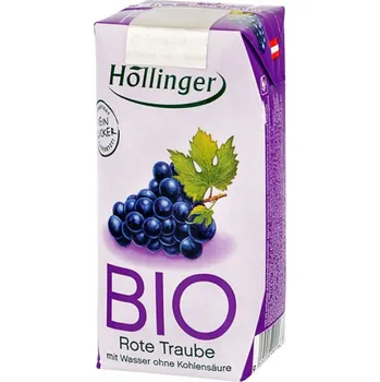  Hollinger Bio Šťáva Ovocná Červený Hrozen 200 ml 