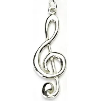 Přívěsek Stříbrný přívěsek, houslový klíč, přívěšek ze stříbra, P 367