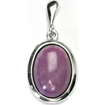 Přívěsek Stříbrný přívěsek, přírodní kámen phosphosiderit - P 1454/22 (phosphosiderit 14x10 mm)