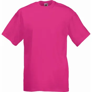 Fruit of the Loom Pánské tričko Fruit of the Loom Valueweight Fuchsia L