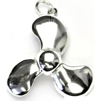 Přívěsek Stříbrný přívěsek s patinou, lodní šroub, přívěšek ze stříbra, stříbro, P 368