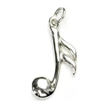 Přívěsek Stříbrný přívěsek, nota, přívěšek ze stříbra, stříbro, P 353