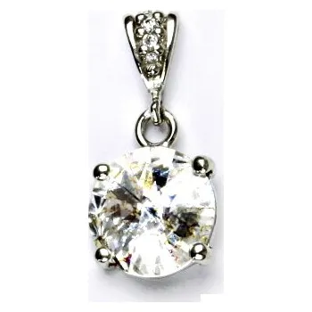 Šperk Stříbrný přívěsek se Swarovski krystalem White patina, P 1188