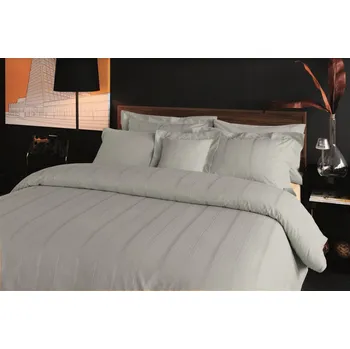 Povlečení Saténové povlečení Valeron Larkin Grey Velikost: 140x200 + 70x90 cm