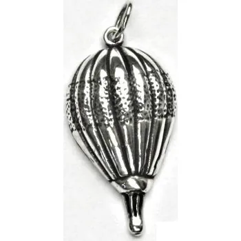 Šperk Stříbrný přívěsek s patinou, balón, přívěsek ze stříbra, stříbro, P 397