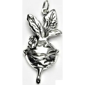 Šperk Stříbrný přívěsek s patinou, kedlubna, přívěšek ze stříbra, stříbro, P 375