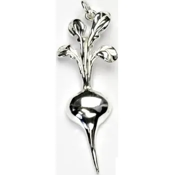 Šperk Stříbrný přívěsek, ředkvička, přívěšek ze stříbra, stříbro, P 370