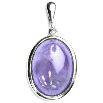 Přívěsek Stříbrný přívěsek, přírodní světlý ametyst, přívěsek s ametystem, P 1492