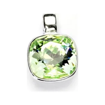 Přívěsek Stříbrný přívěsek se Swarovski krystalem chryzolit, přívěšek ze stříbra, P 1375