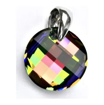 Přívěsek Stříbrný přívěsek,Swarovski krystal twist pendant vitaril medium,P 1302