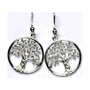 Náušnice Stříbrné náušnice, strom života, náušnice ze stříbra, stříbra, NK 7/262