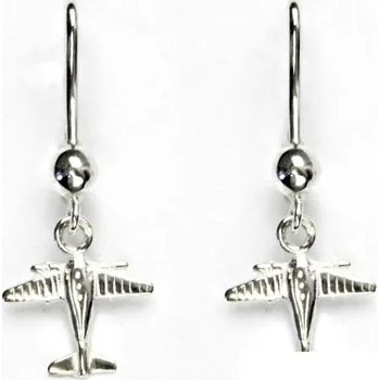 Náušnice Stříbrné náušnice, letadýlko, náušnice ze stříbra, NK 7/121