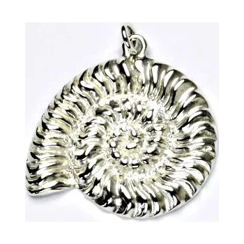 Přívěsek Stříbrný přívěsek, ulita, přívěsek ze stříbra, stříbro, P 290