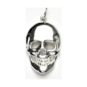 Přívěsek Stříbrný přívěsek, lebka, přívěšek ze stříbra, stříbro, P 345