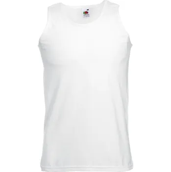 Pánské tílko Fruit of the Loom Pánské tílko Fruit of the Loom Valueweight Athletic Bílá M