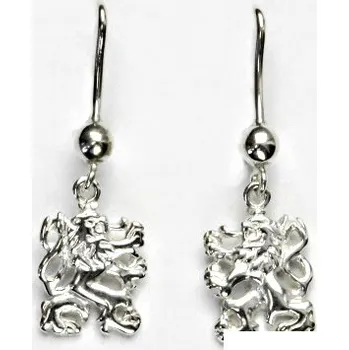 Náušnice Stříbrné náušnice, Český lev, náušnice ze stříbra, NK 7/826