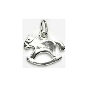 Přívěsek Stříbrný přívěsek houpací kůň - P 398 (Stříbrný koník)