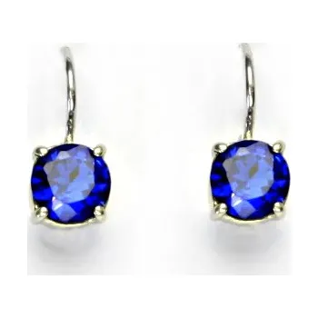 Náušnice Stříbrné náušnice, zirkon spinel, náušnice ze stříbra, NK 1001