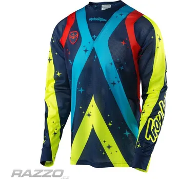 cyklistický dres Pánský dres TroyLeeDesigns SE AIR Jersey Phantom Blue 2017 XL