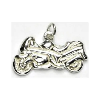 Přívěsek Stříbrný přívěsek, motorka, přívěšek ze stříbra, stříbro, P 227