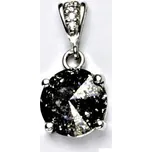 Stříbrný přívěsek se Swarovski krystalem Black patina P 1188/2