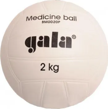 Gymnastický míč Míč medicinbal plastový 2 kg barva bílá