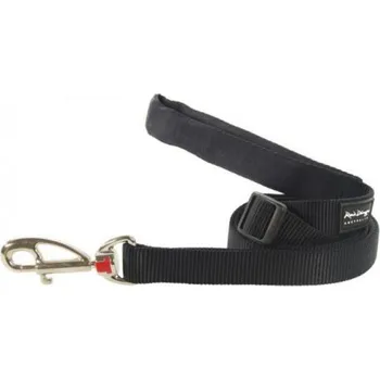 Red Dingo Vodítko jednobarevné 25 mm 1,8 m, černé