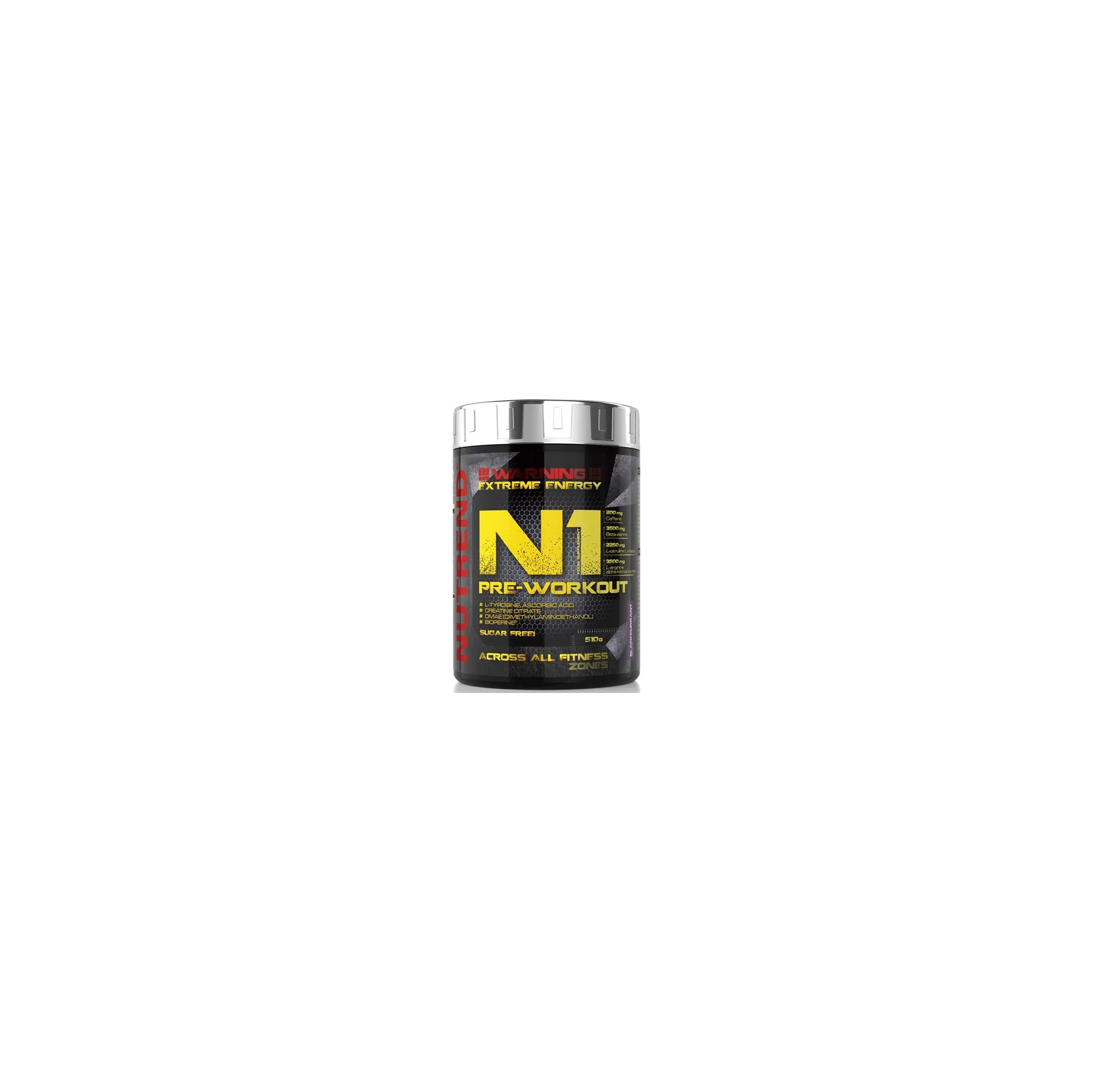 Fotografie 2 - Anabolizér Nutrend N1 Pre-Workout 510 g červený pomeranč