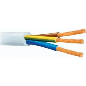 Video kabel Emos Bílý kabel 3G 1mm