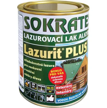barva a nátěr na dřevo SOKRATES lazurit PLUS - kiefer 0,7 kg