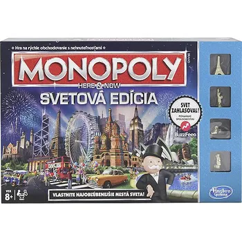 Desková hra Recenze Hasbro Monopoly Here and now Světová edice SK